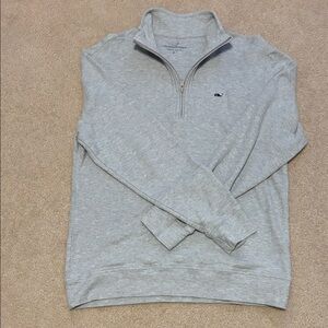 Vineyard Vines Heather Gray Quarter-Zip